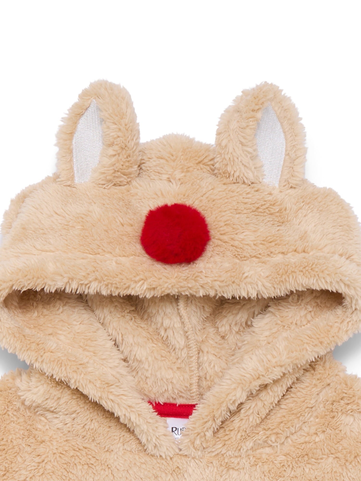 Rudolph the Red-Nosed Reindeer Toddler Girls Plush Cosplay Hoodie, Sizes 12M-5T