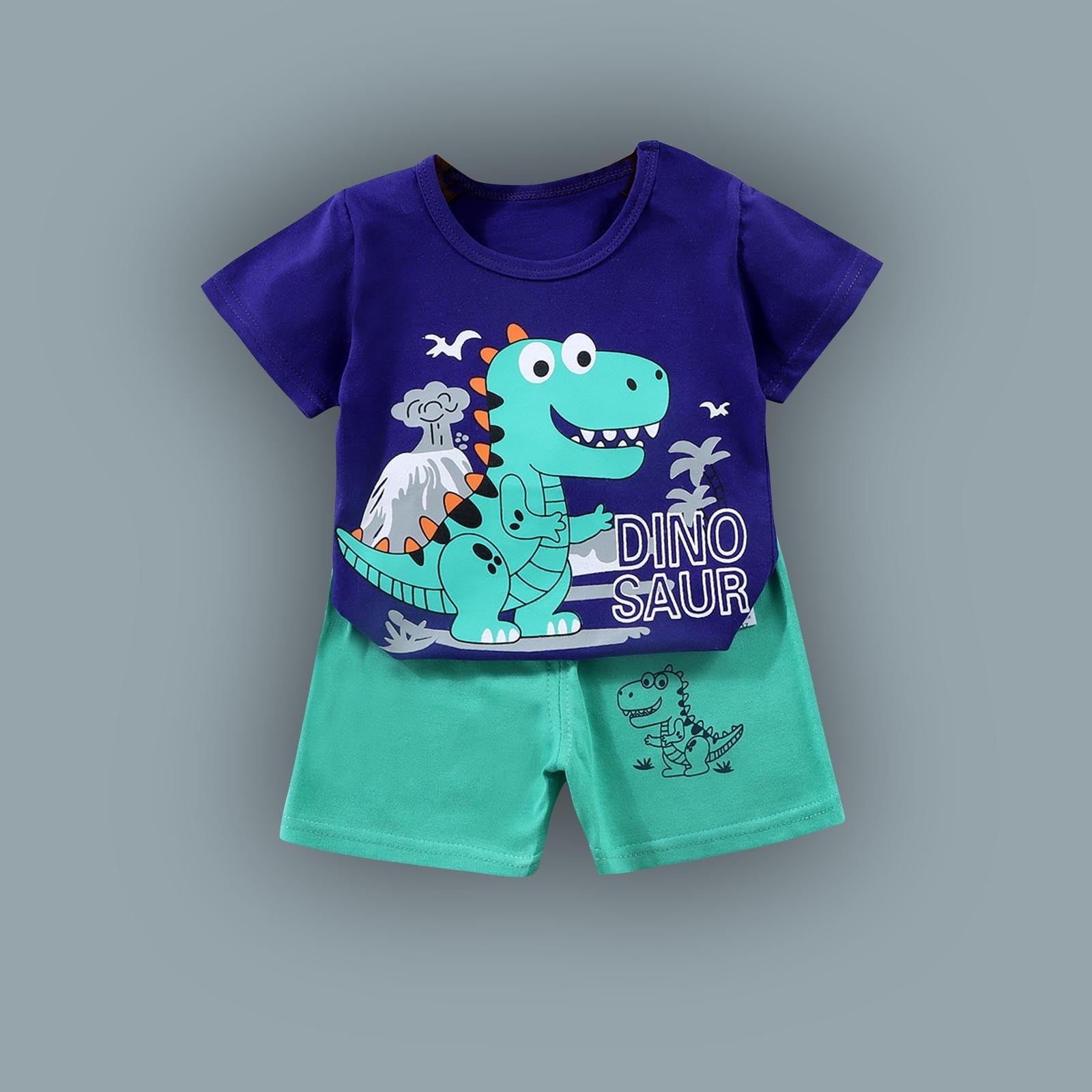 WRKEKC Summer Outfits for Girls, Baby Girl Outfits, Trendy Girls' Casual Short Sleeve Round Neck Collar Botton Printed Short Pants Sets