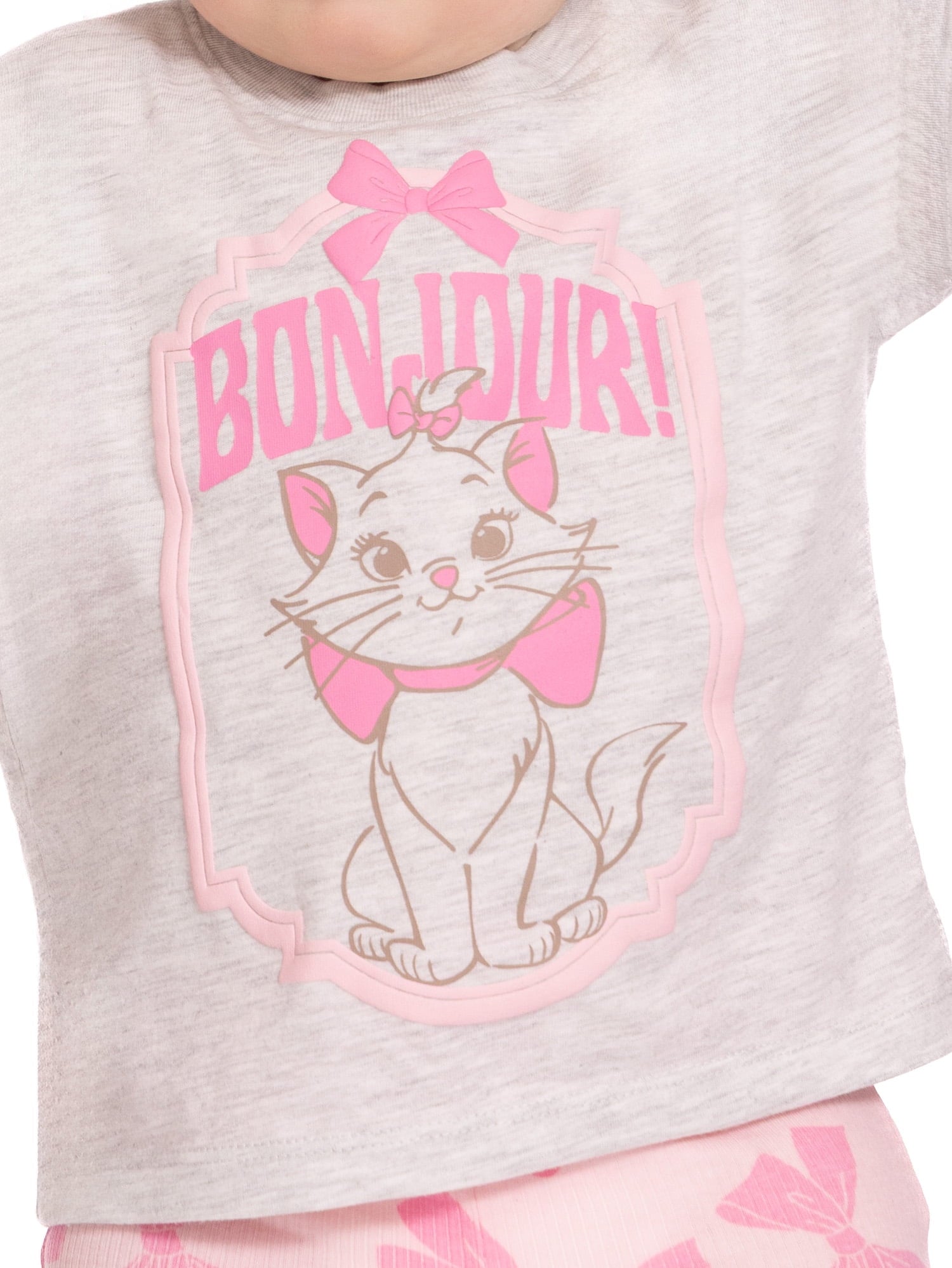 Disney Classics Marie Baby Girls Graphic Tee and Shorts Set, 2-Piece, Sizes 0/3M-24M