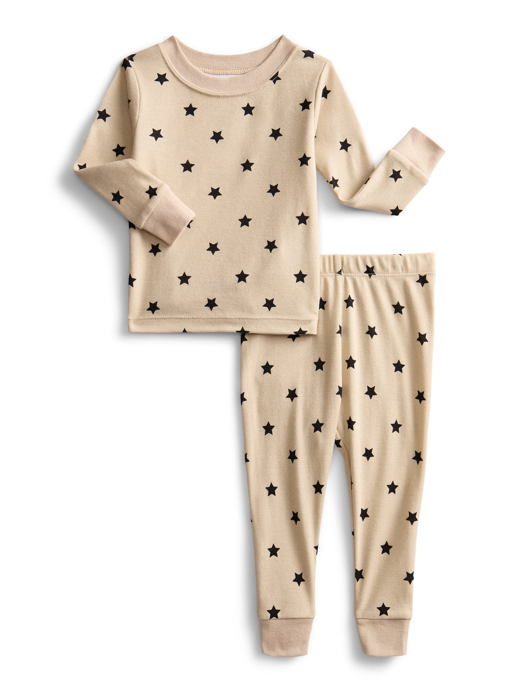 Wonder Nation Toddler Boys or Girls Cotton Snug Fit Long Sleeve Pajama Top and Pants Set, 4-Piece, Sizes 12M-5T