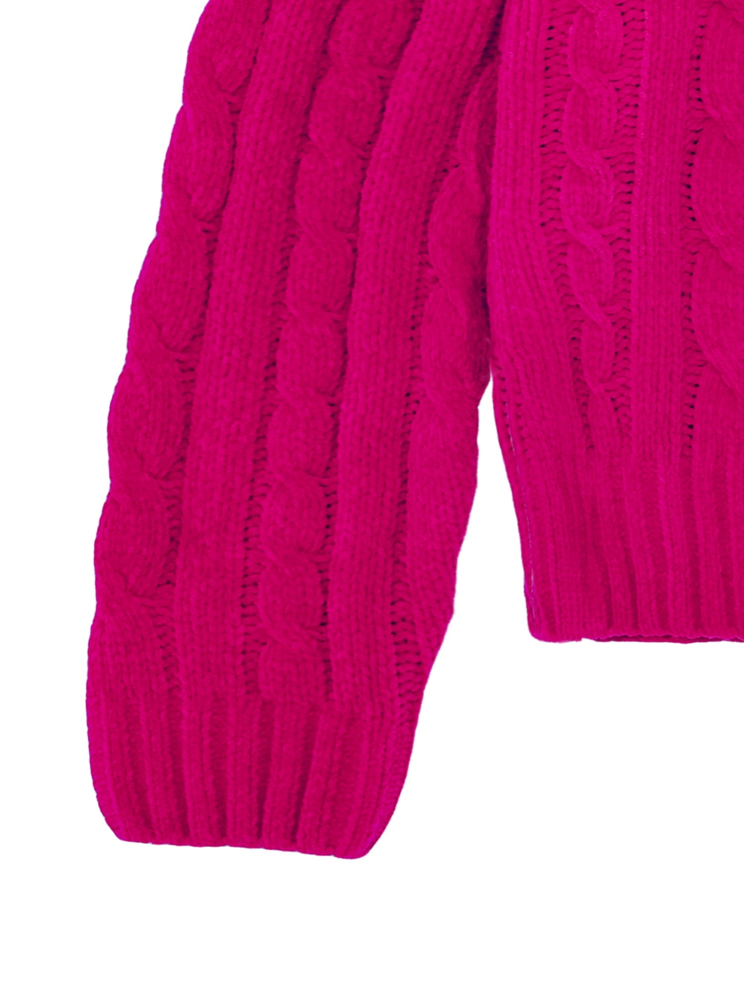 Wonder Nation Toddler Girls Cable Knit Sweater, Sizes 12M-5T