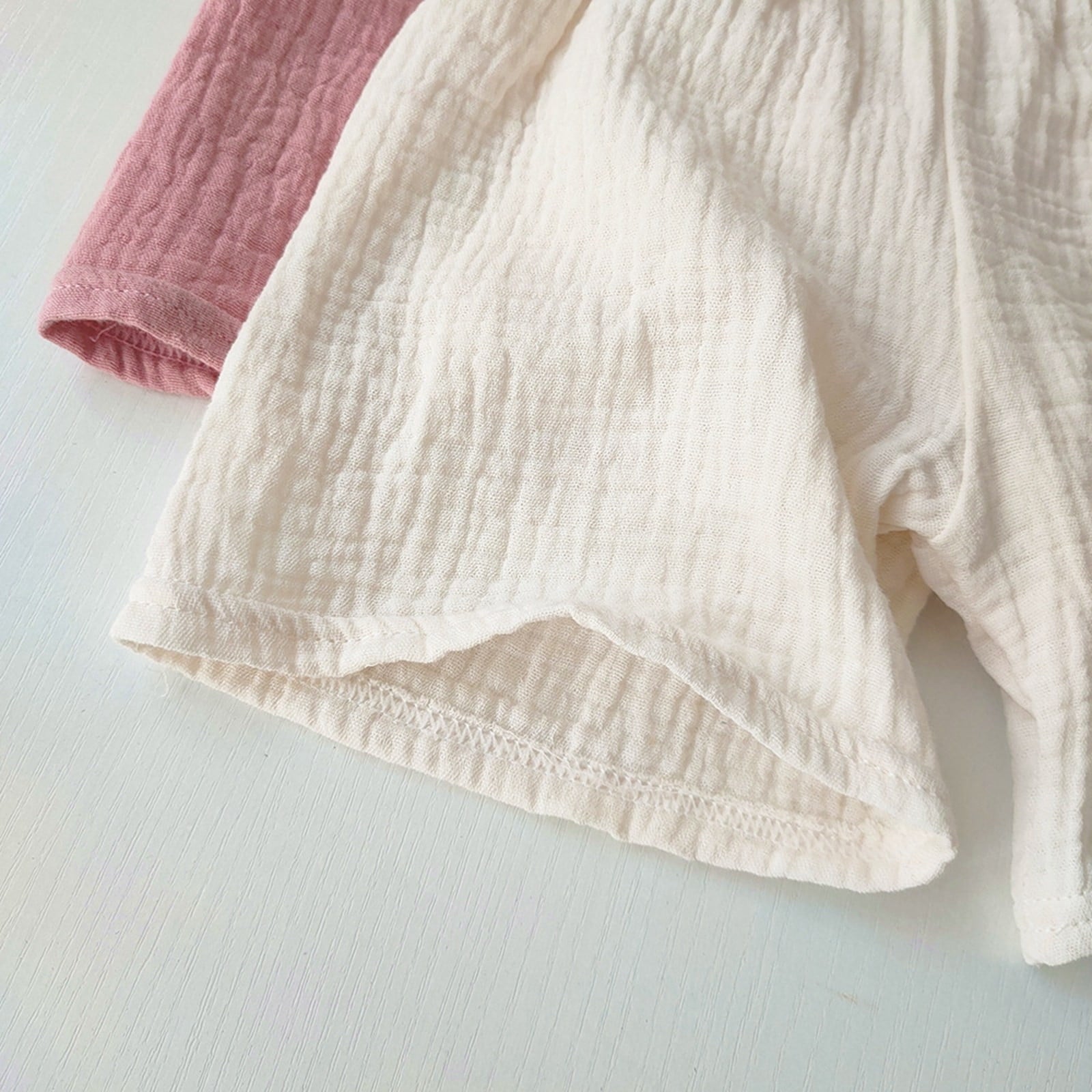 Hiijoy Infant Girls Breathable Shorts Solid Lightweight Knee-Length Shorts, Sizes 18-24M