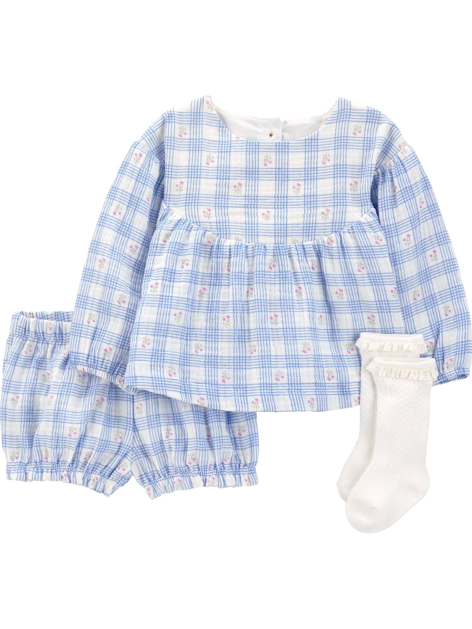Carter's Child of Mine Baby Girl Outfit Set, 3-Piece, Sizes 0/3-24 Months