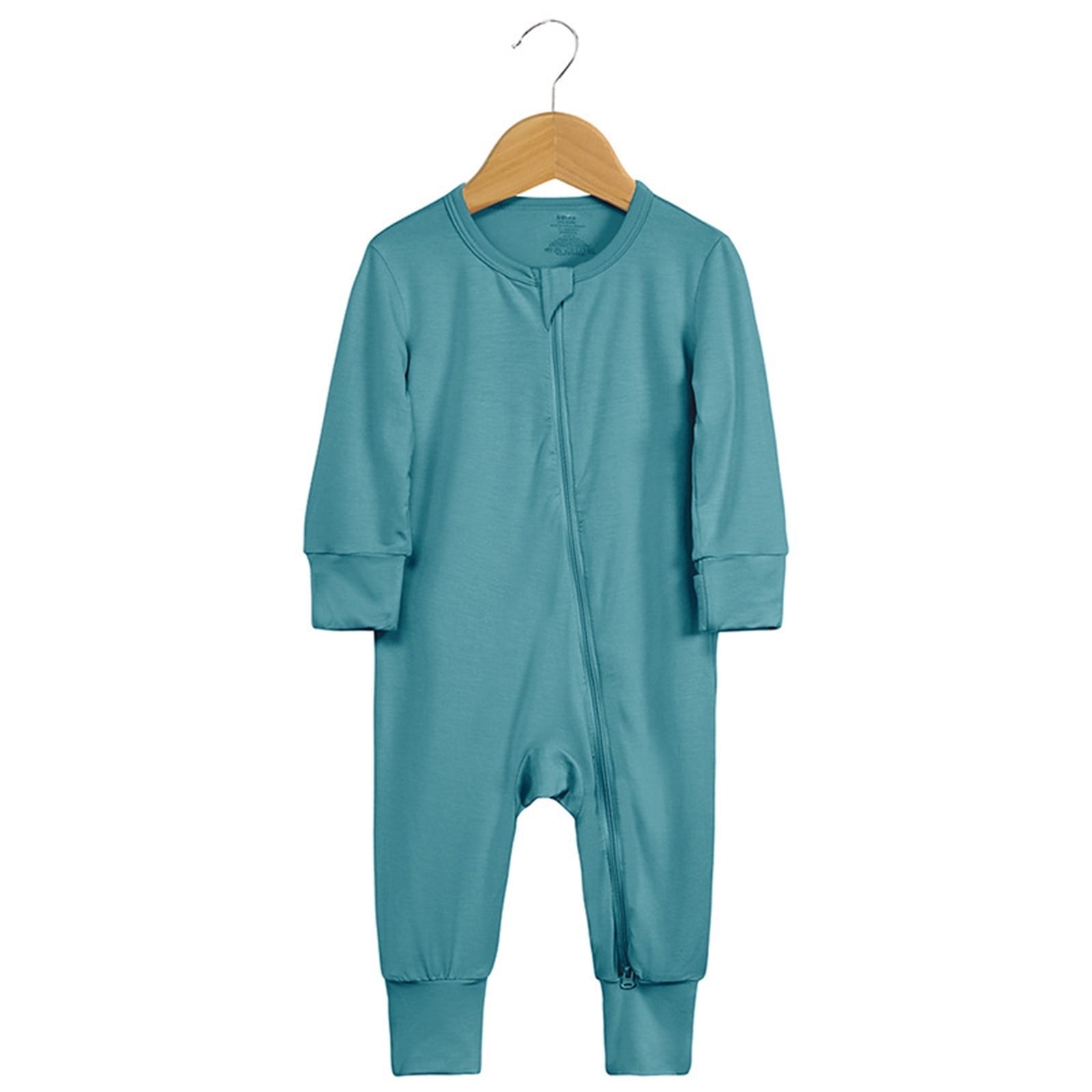 Footie Pajamas for Kids Baby Cotton Rompers Footed Pajamas Zipper Long Sleeve Sleeper Jumpsuit Baby Clothing 6-12 Months