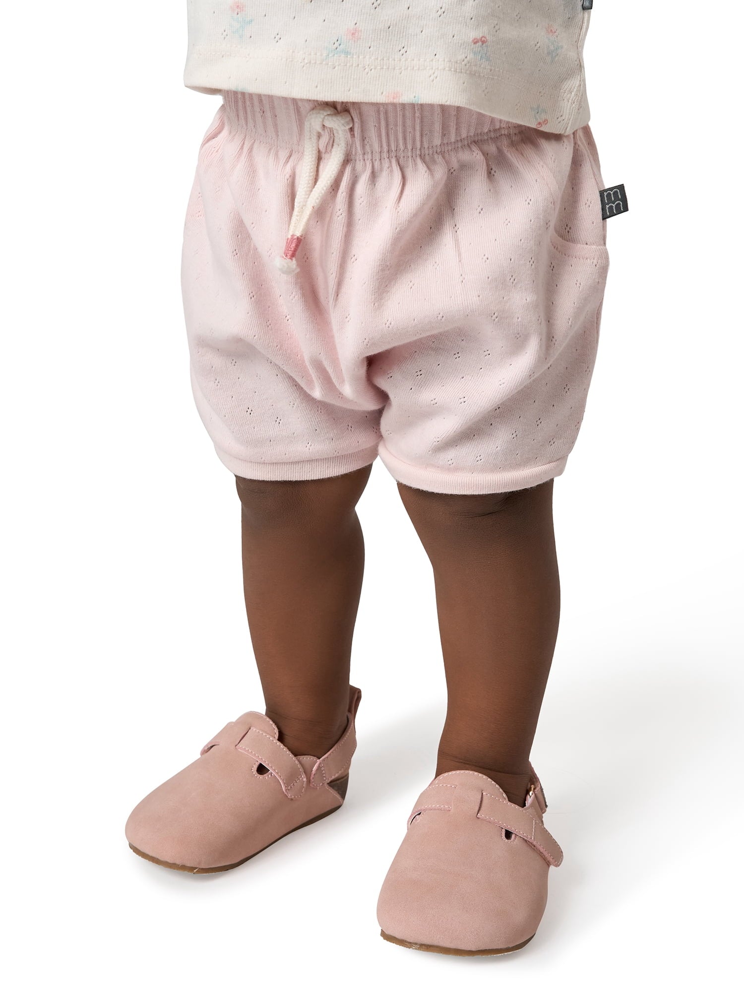 Modern Moments by Gerber Baby Girl Harem Bubble Organic Shorts with Drawstring, Sizes 0/3 Months - 24 Months