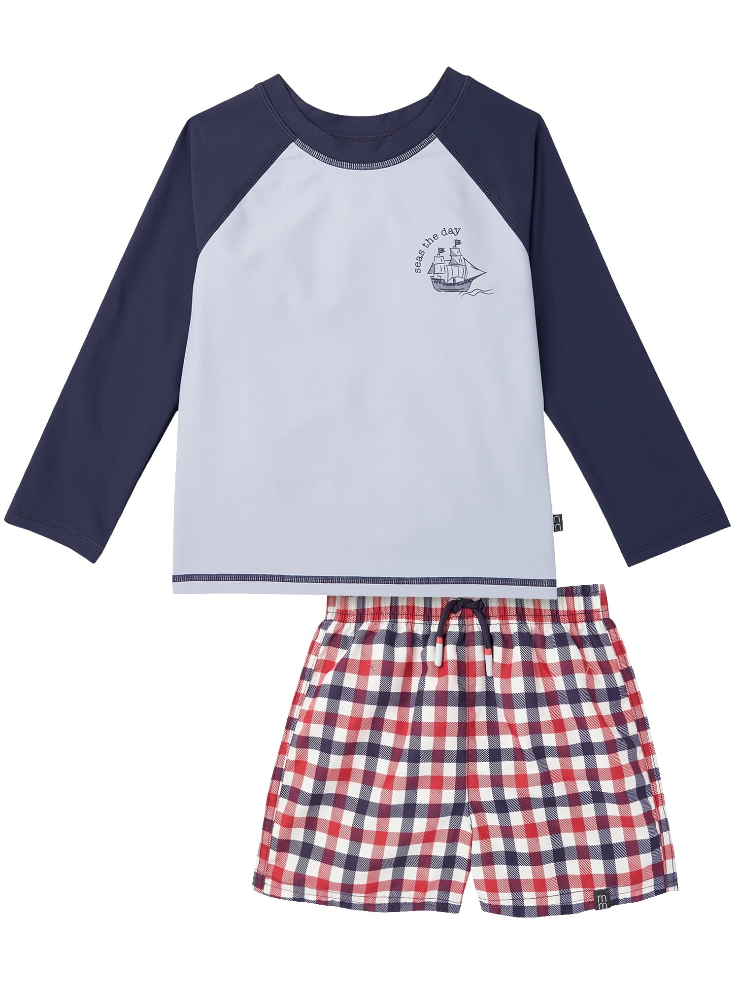 Modern Moments by Gerber Baby and Toddler Boy Long- Sleeve Rash Guard and Trunk Set, 2-Piece, Sizes 0/3M-5T