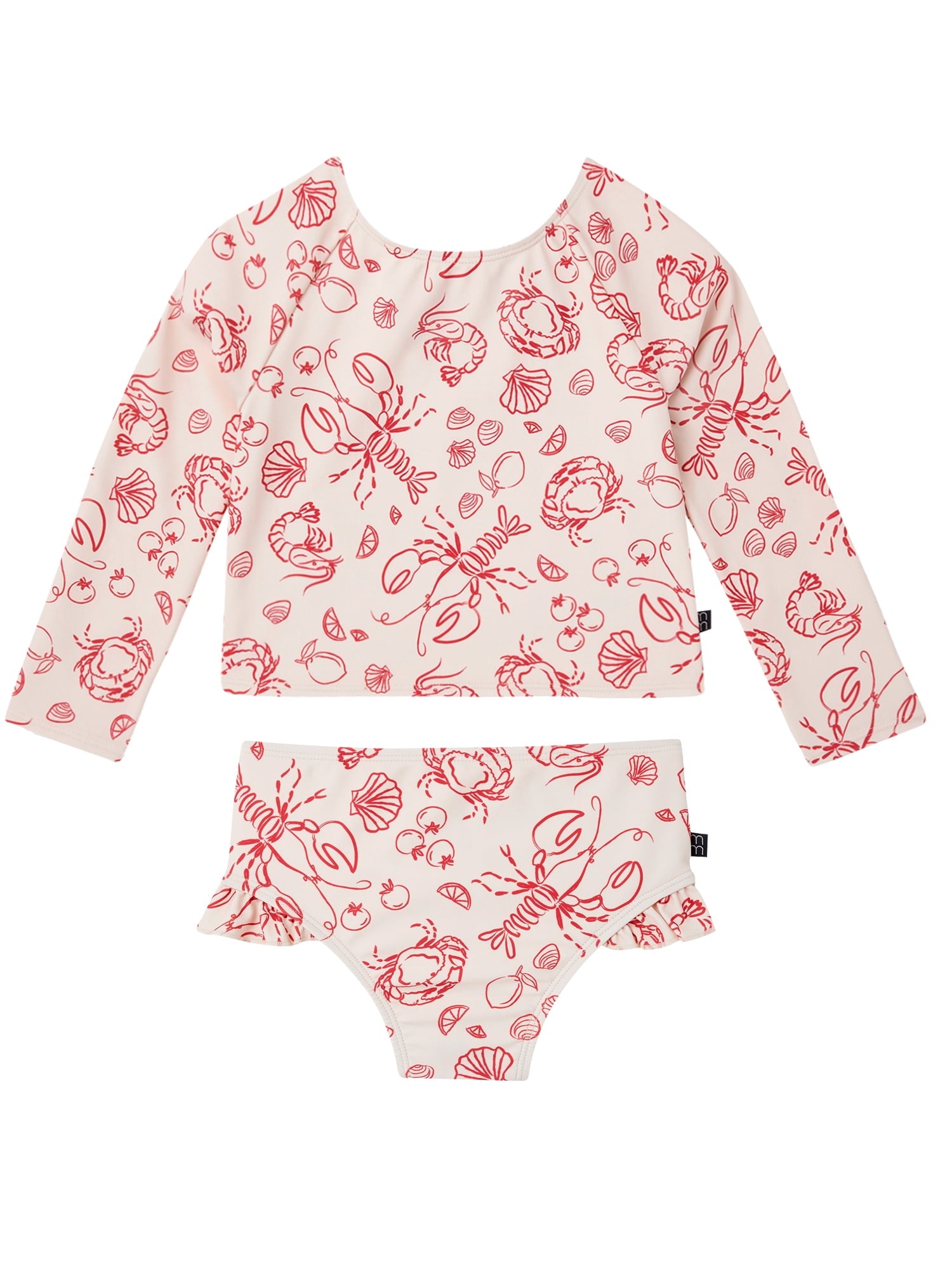 Modern Moments by Gerber Baby and Toddler Girl Keyhole Rashguard Set, 2-Piece, Sizes 0/3M-5T