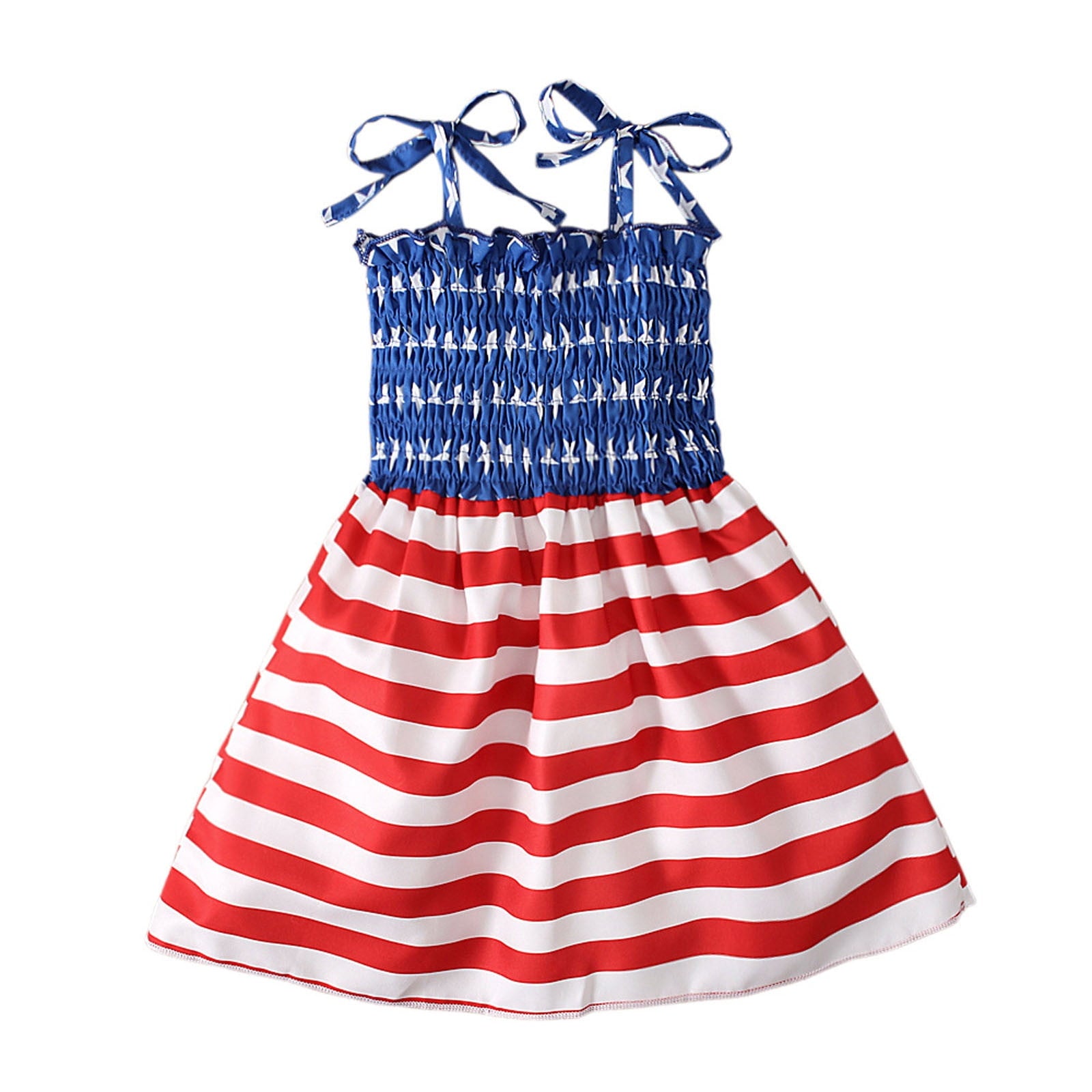OAVQHLG3B 4th of July Baby Girl Outfits 4th of July Outfit Independence Day Shirt Skirt Set American Flag Summer Clothes