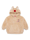 Rudolph the Red-Nosed Reindeer Toddler Girls Plush Cosplay Hoodie, Sizes 12M-5T