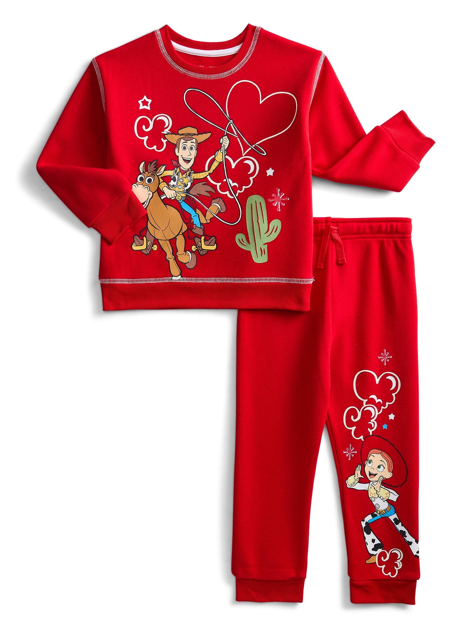 Valentine's Day Sweethearts Candy Unisex Toddler Graphic Sweatshirt and Jogger Pants Set, 2-Piece, Sizes 12M-5T