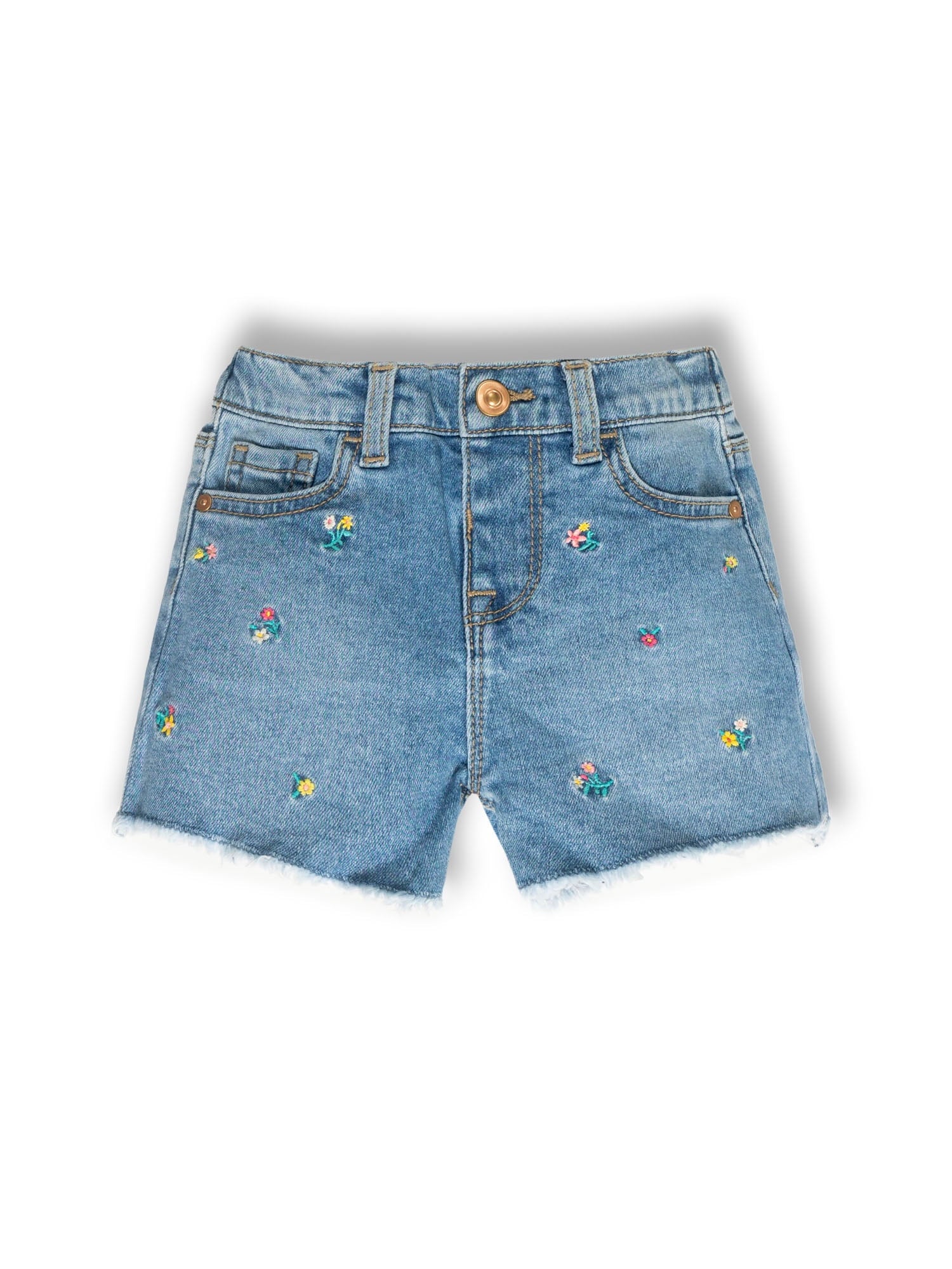 Wonder Nation Toddler Girl Denim Short, Sizes 12 Months - 5T