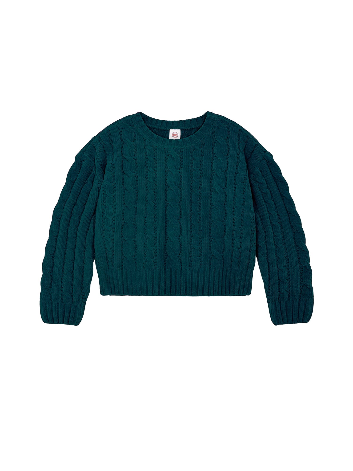 Wonder Nation Toddler Girls Cable Knit Sweater, Sizes 12M-5T