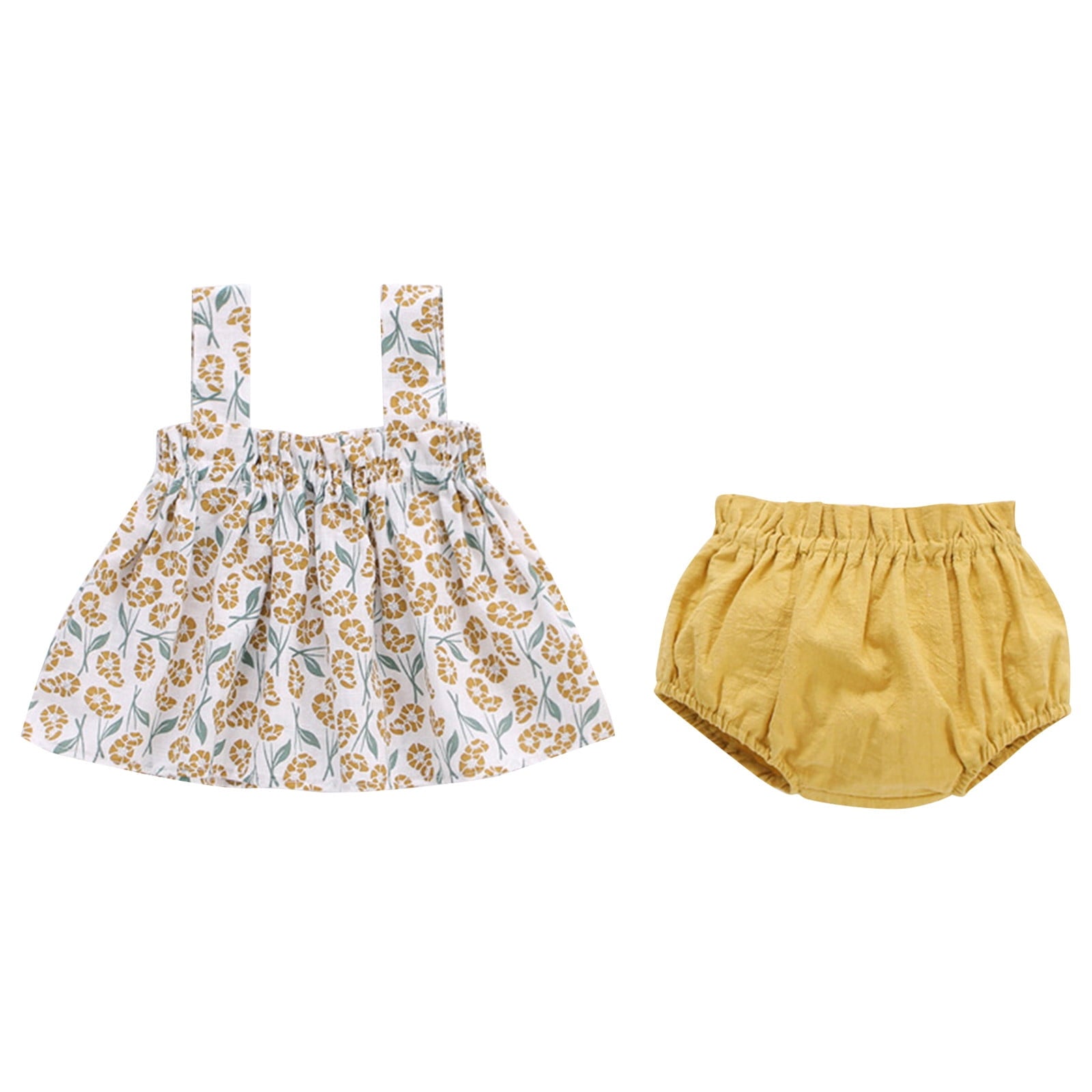 Zanarzt Baby Girl Clothes Newborn Spring Toddler Baby Girl Summer Clothes Daddys Girl Plaid T Shirt Top Shorts Set Outfit Pink,12-18 Months