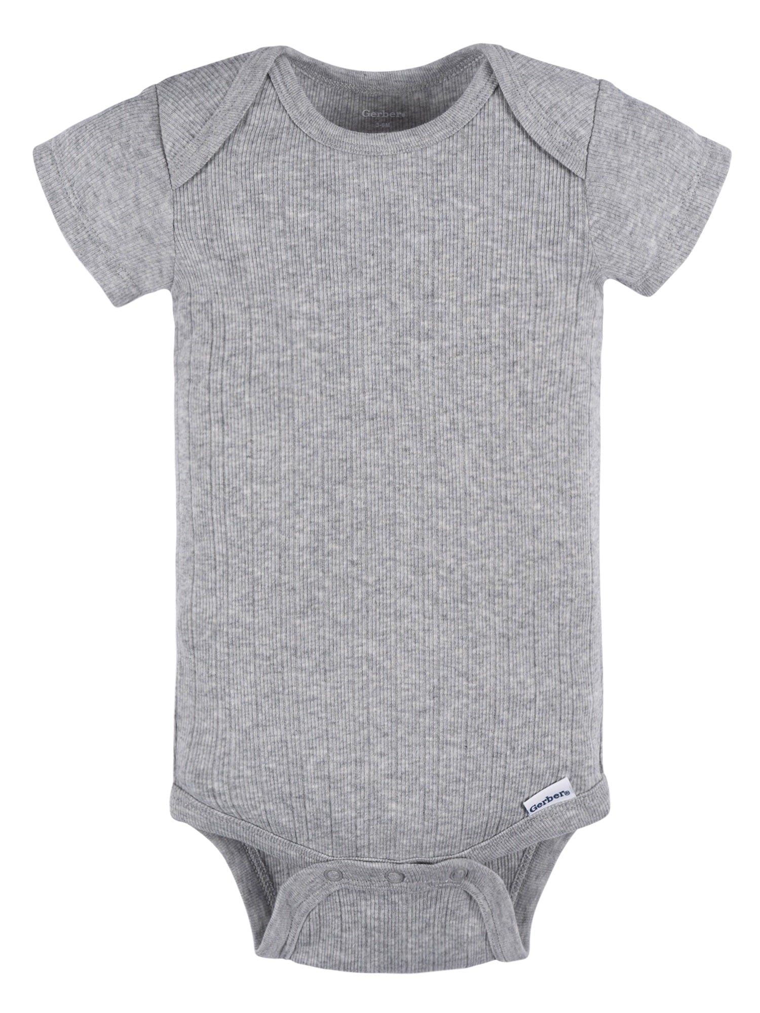 Gerber Baby Neutral 6-Pack Short Sleeve Bodysuits, Sizes Preemie - 24 Months