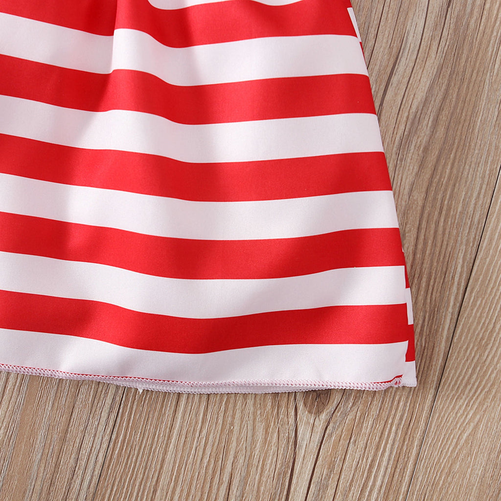 OAVQHLG3B 4th of July Baby Girl Outfits 4th of July Outfit Independence Day Shirt Skirt Set American Flag Summer Clothes