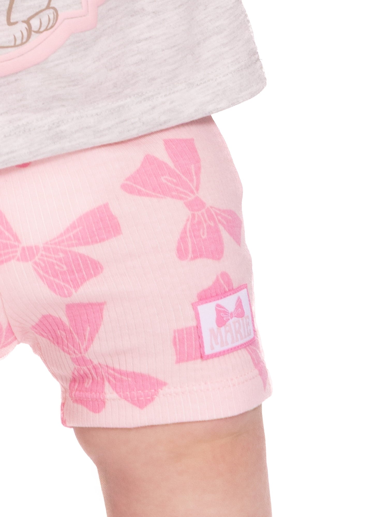 Disney Classics Marie Baby Girls Graphic Tee and Shorts Set, 2-Piece, Sizes 0/3M-24M