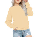 biudgviw Children's Oversized Sweatshirt Soft Crewneck Long Sleeve Pullover Shirts Fall Comfy Lounge Basic Tops 1-12 Years