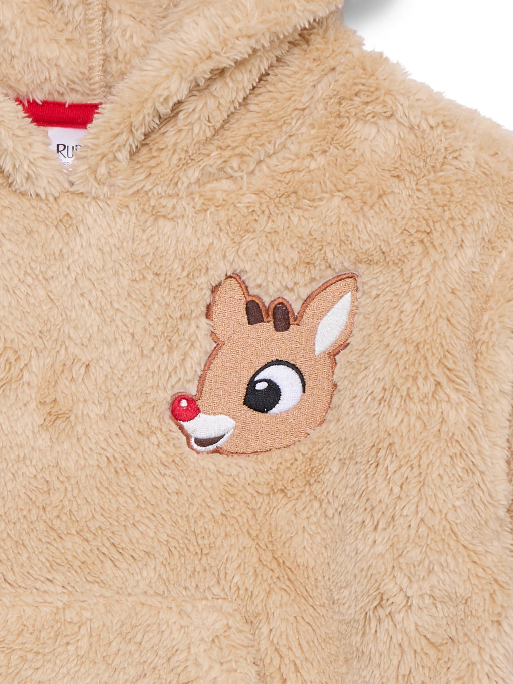 Rudolph the Red-Nosed Reindeer Toddler Girls Plush Cosplay Hoodie, Sizes 12M-5T