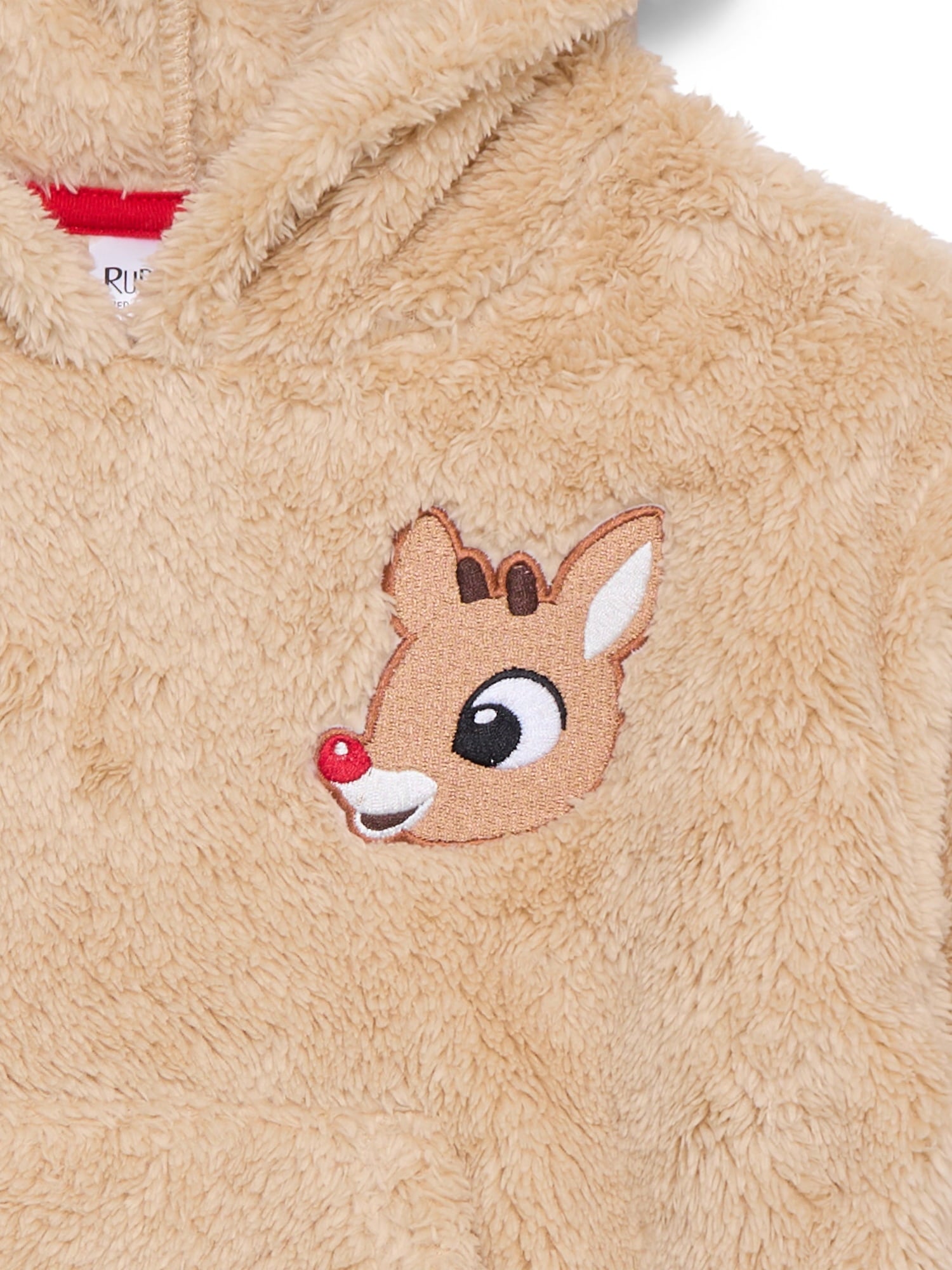 Rudolph the Red-Nosed Reindeer Toddler Girls Plush Cosplay Hoodie, Sizes 12M-5T