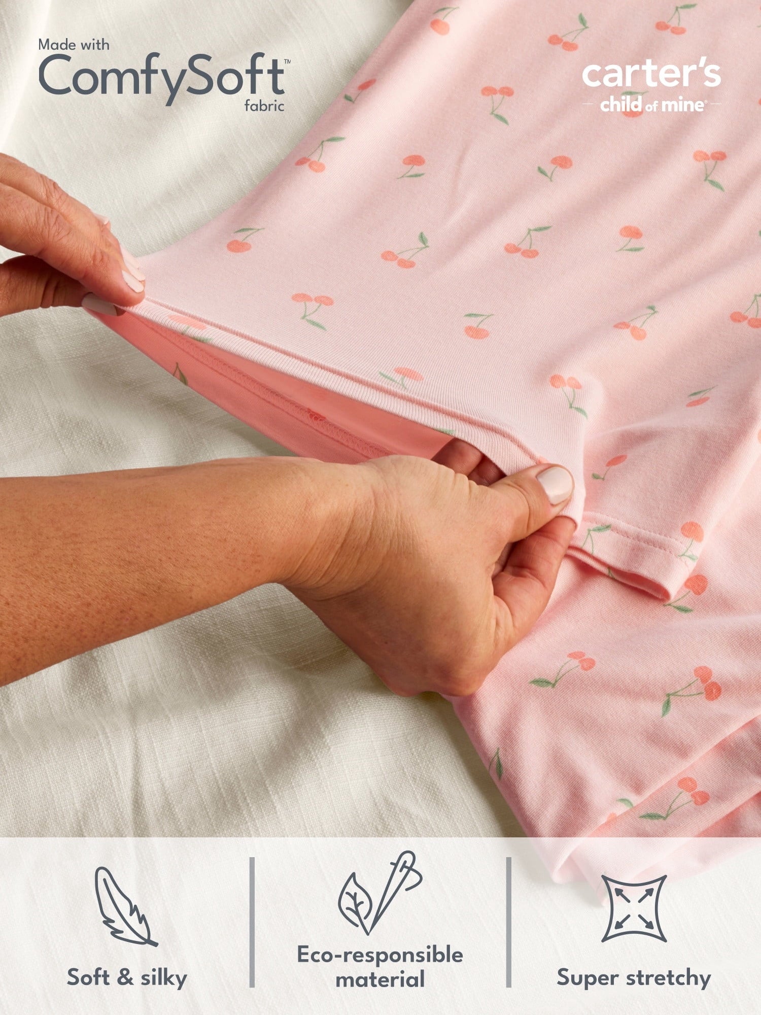 Carter's Child of Mine Baby Girl ComfySoft Dress Set, 2-Piece Sizes Preemie-6/9 Months