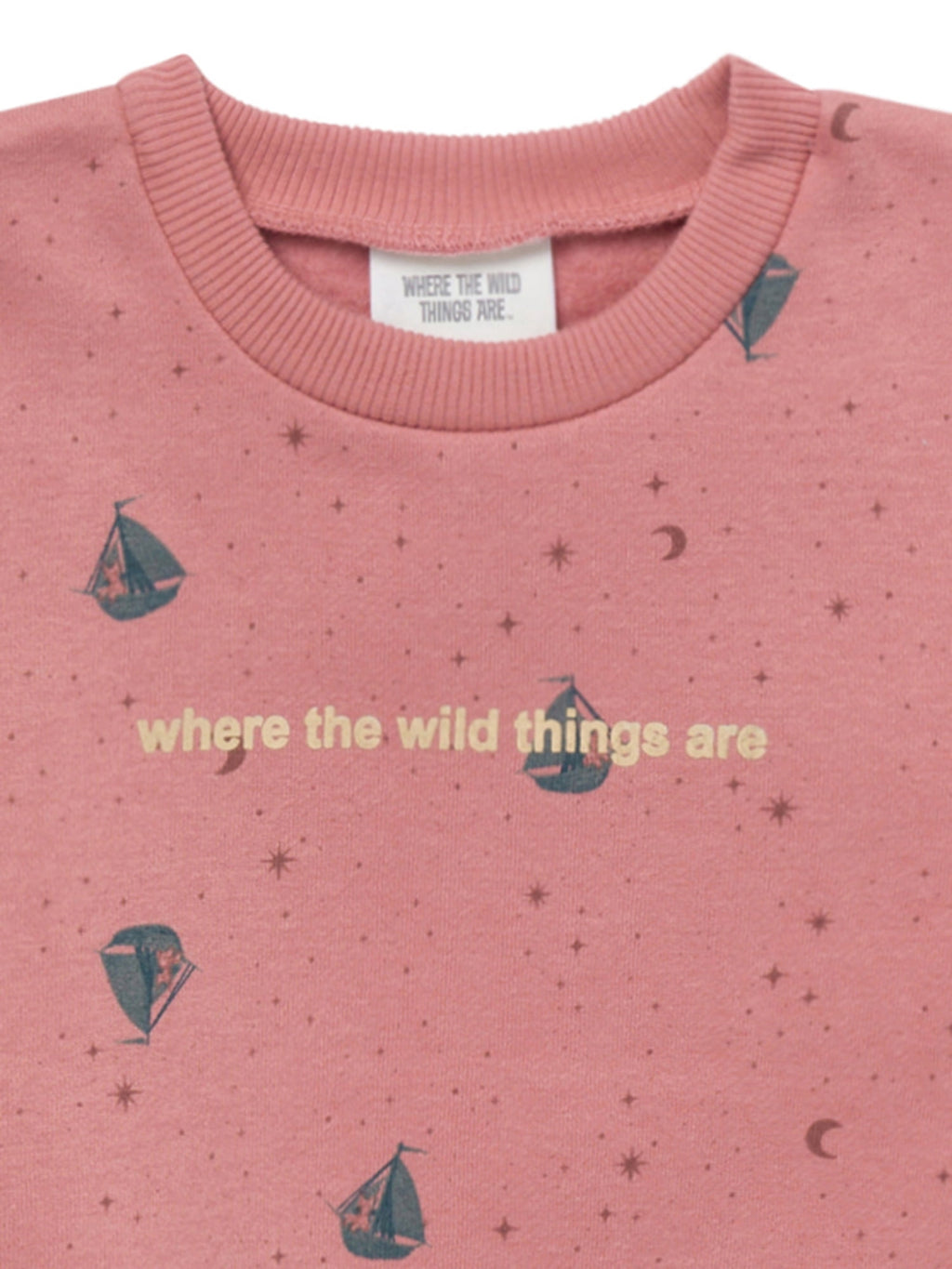 Modern Moments x Where the Wild Things Are Baby and Toddler Neutral Elevated Sweatshirt, Sizes 0/3 Months - 5T