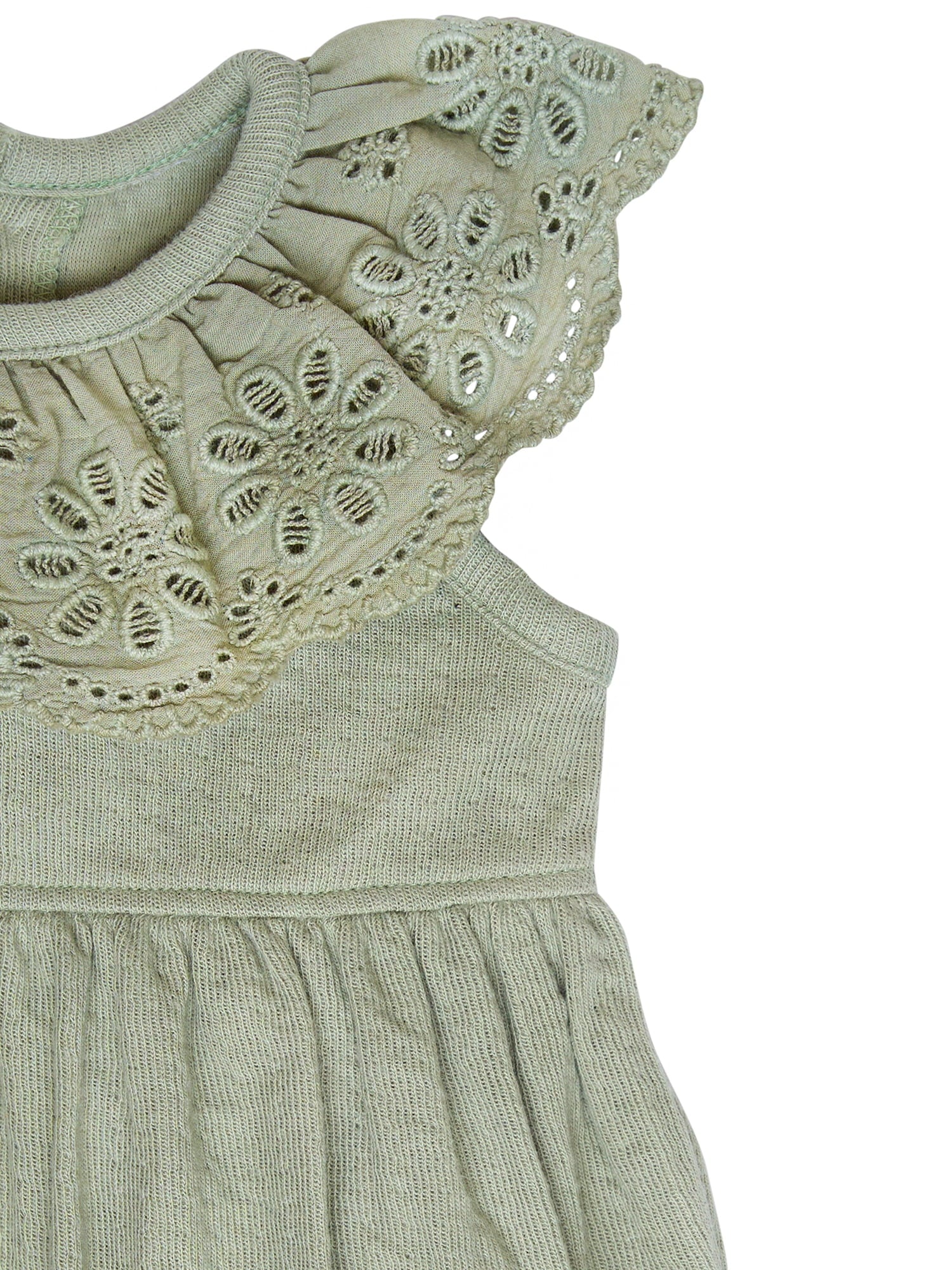 Modern Moments by Gerber Baby Girl Cotton Ruffle Novelty Lace Bubble Romper, Sizes 0/3 Months - 24 Months